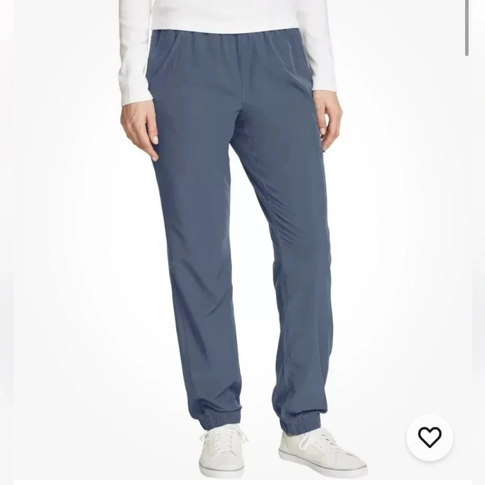 NWT‎ Eddie Bauer Womens Fleece Lined Pants blue winter fall hiking stormrepel